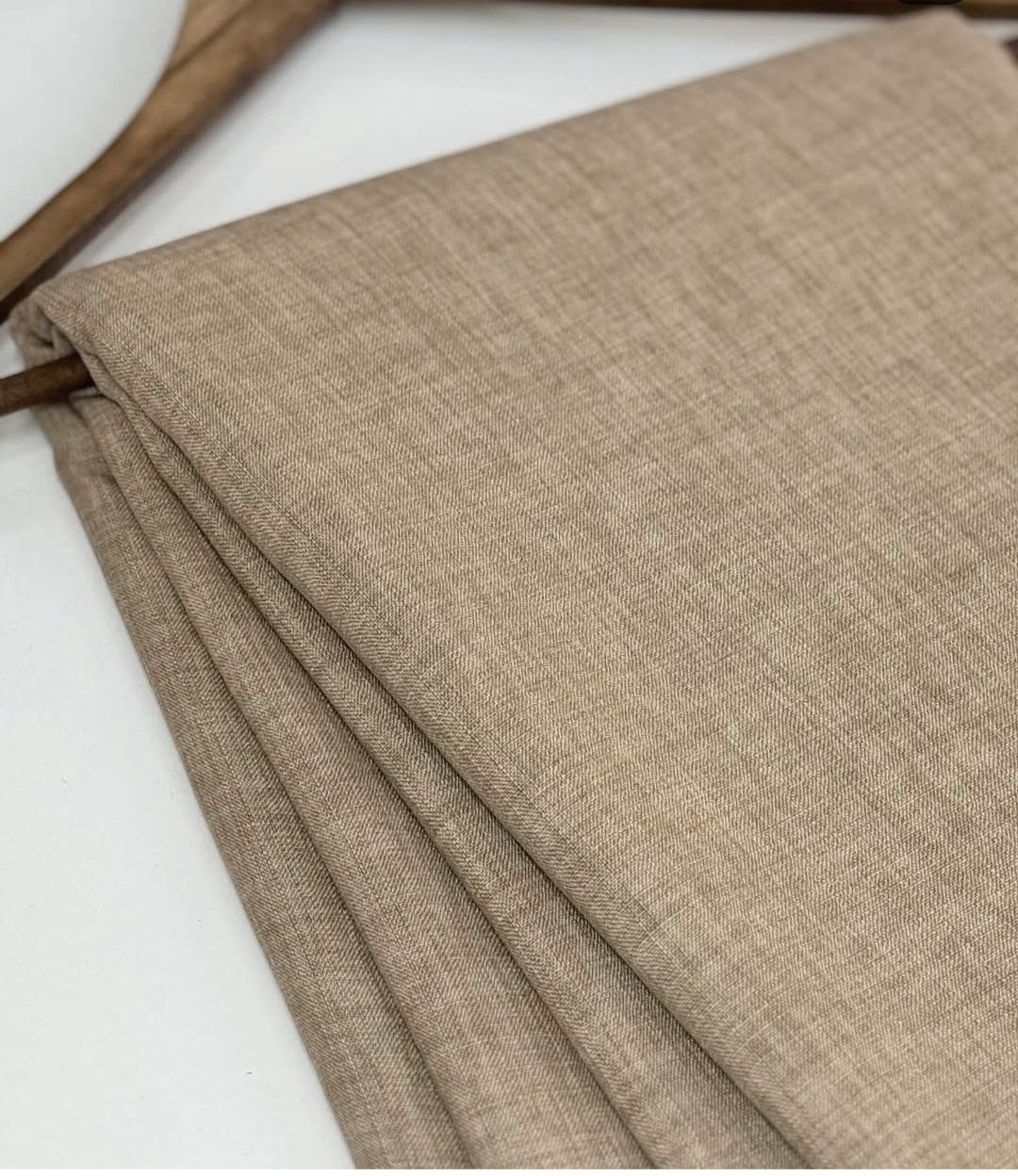 پارچه شانتون نسکافه ای دو‌نخ صوفیا